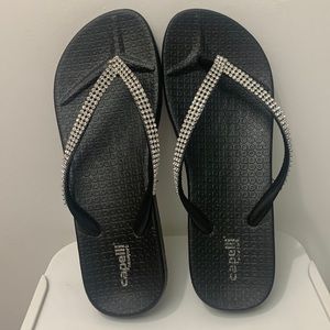 Capelli, Womens Size 8, Black Sandals